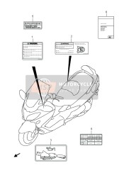 6833226J50, Label, Tire Information (Russian), Suzuki, 0